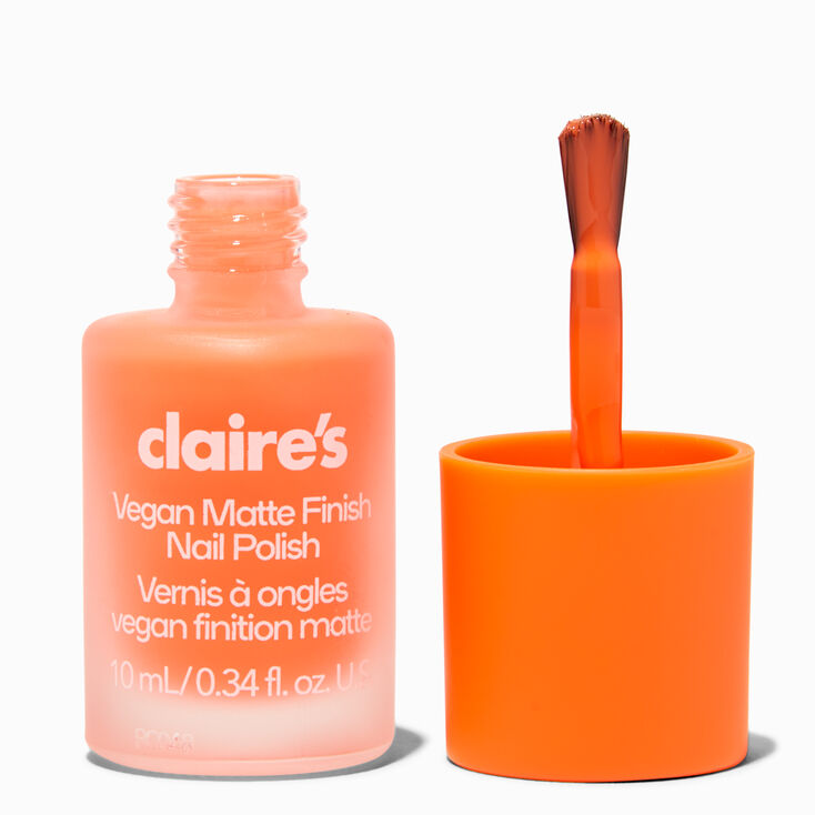 Matte Effect Vegan Nail Polish - Tangerine-sicle,