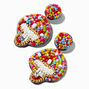 Beaded Mushroom 2&quot; Drop Earrings,