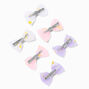 Claire&#39;s Club Chiffon Daisy Bow Hair Clips - 6 Pack,