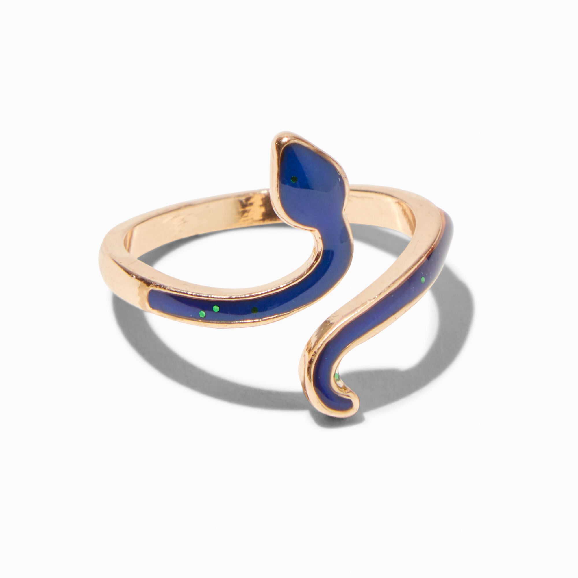 View Claires Tone Snake Open Mood Ring Gold information
