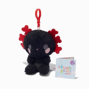 &#35;Plush Goals by Cuddle Barn&reg; Claire&#39;s Exclusive 3&#39;&#39; Black Axolotl Soft Toy Bag Clip,