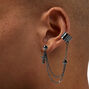Black Sword &amp; Cross Connector Cuff Earring Stackables - 5 Pack ,