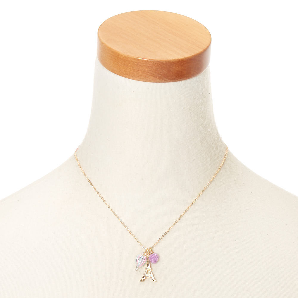Flying Over Paris Pendant Necklace,