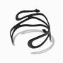 Black Snake Wide Cuff Bracelet,