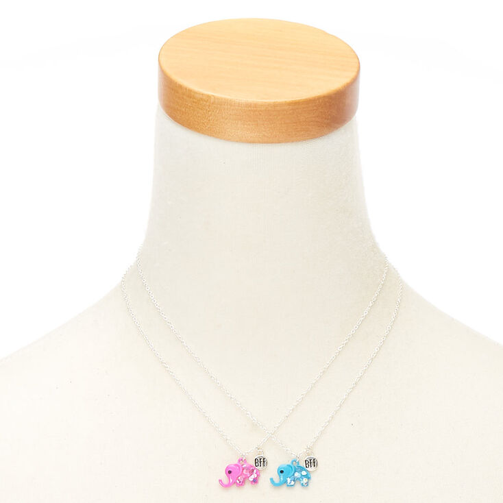 Best Friends Elephant Pendant Necklaces - 2 Pack,