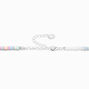 Blue Butterfly Mixed Beaded Choker Necklace,