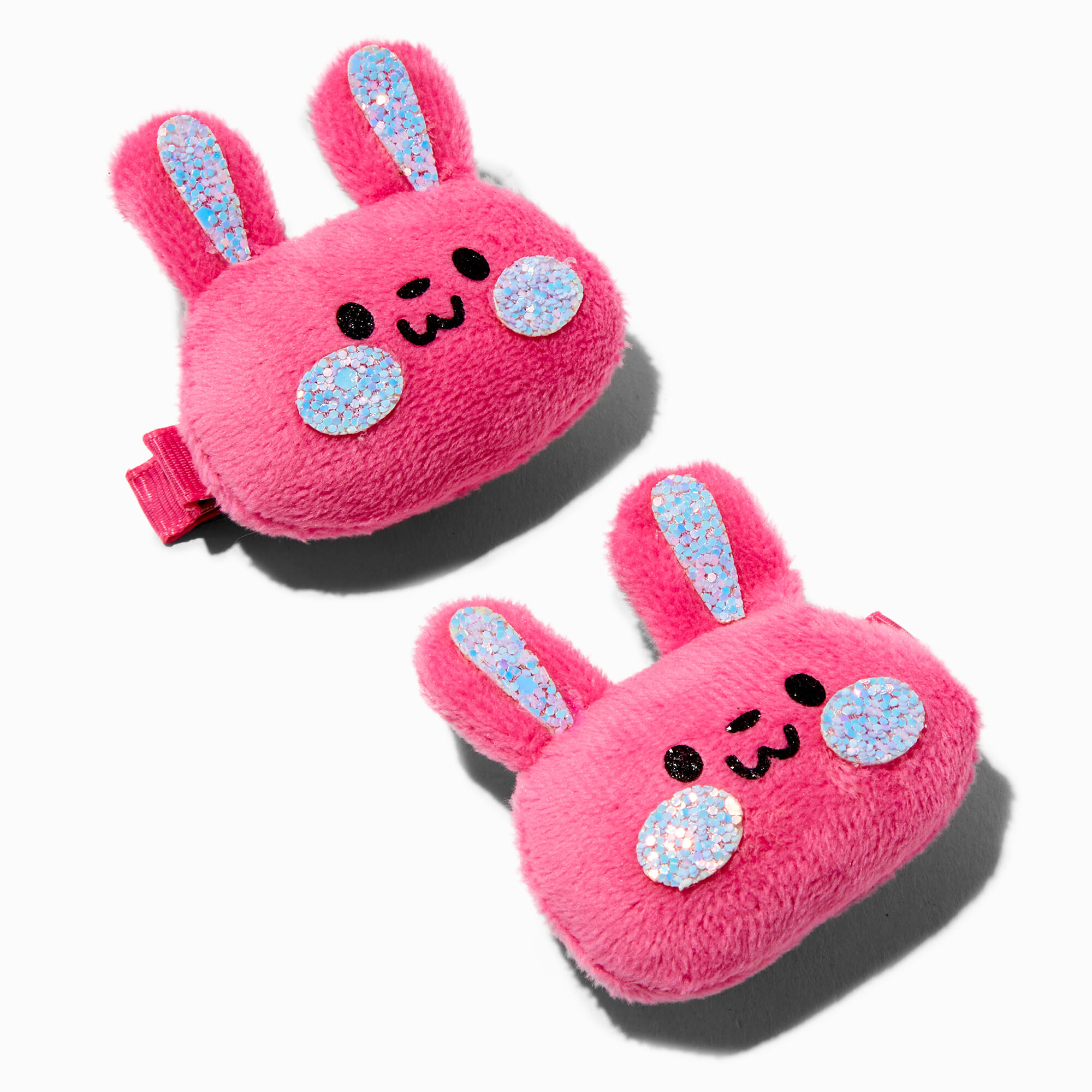 View Claires Club Bunny Head Pom Hair Clips 2 Pack information