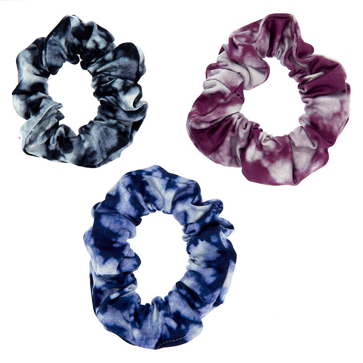 Small Cool Tie Dye Hair Scrunchies - 3 Pack,