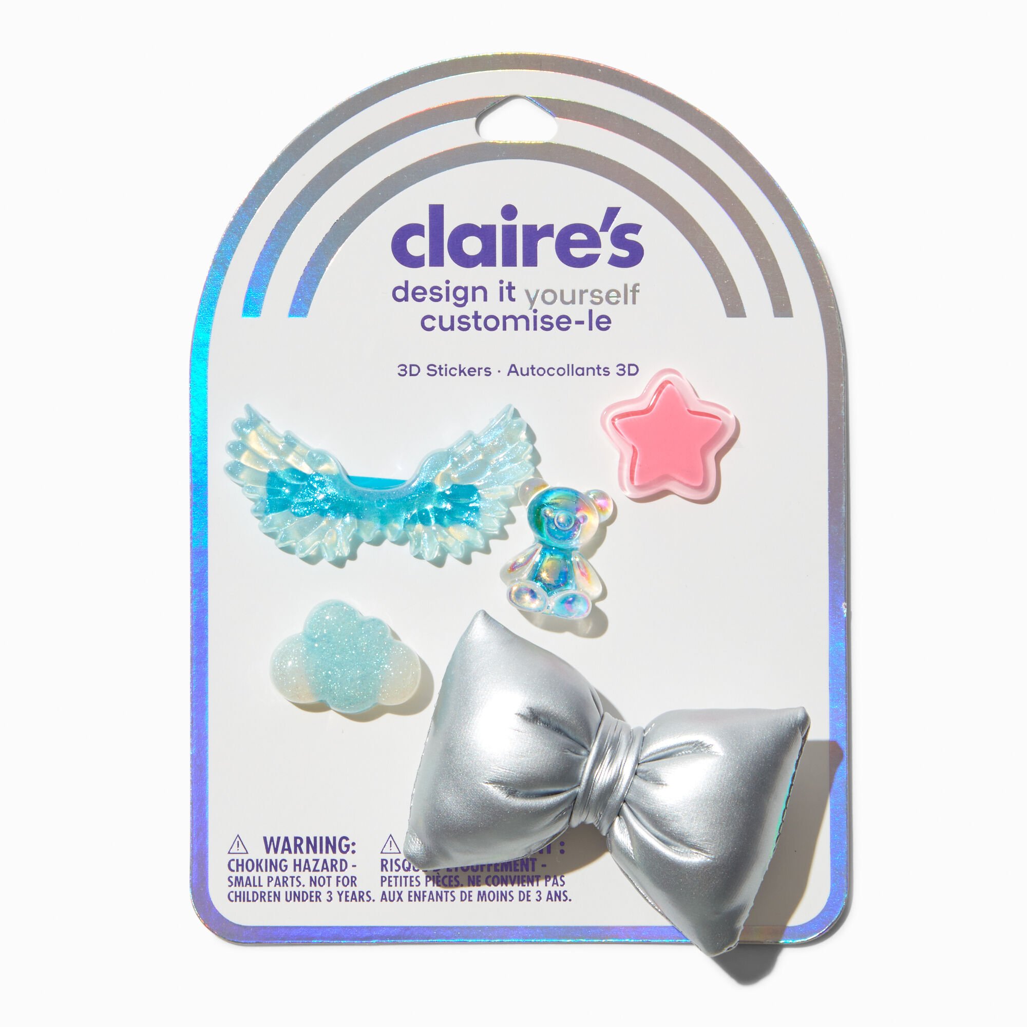 DIY 3D Soft Bow Stickers - 5 Pack,
