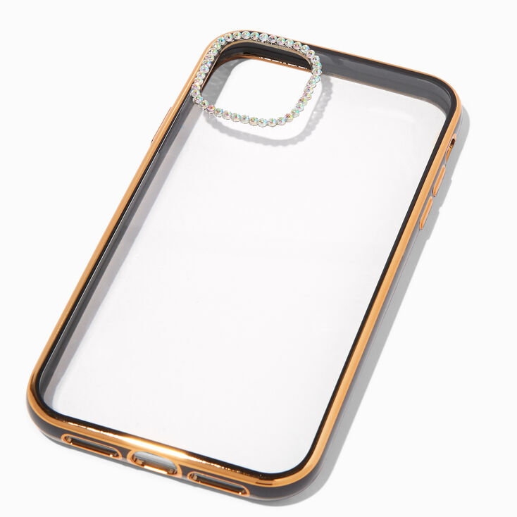 Embellished Clear/Black Phone Case - Fits iPhone&reg; XR/11,