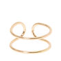 Gold Thin Double Band Ear Cuff,