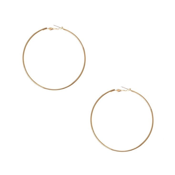 Gold-tone 70MM Hoop Earrings,