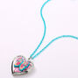 Claire&#39;s Club Butterfly Locket Necklace - Blue,