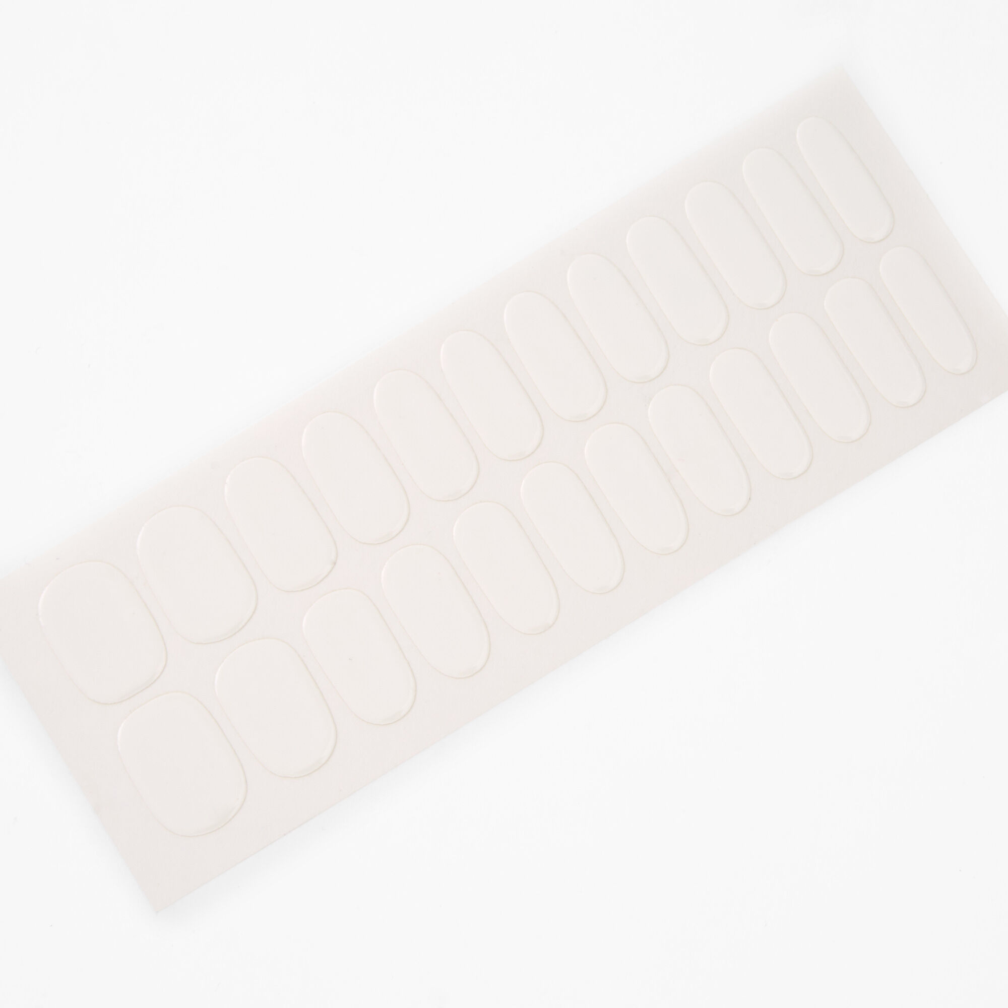 White Vegan Nail Wraps Set - 24 Pack,