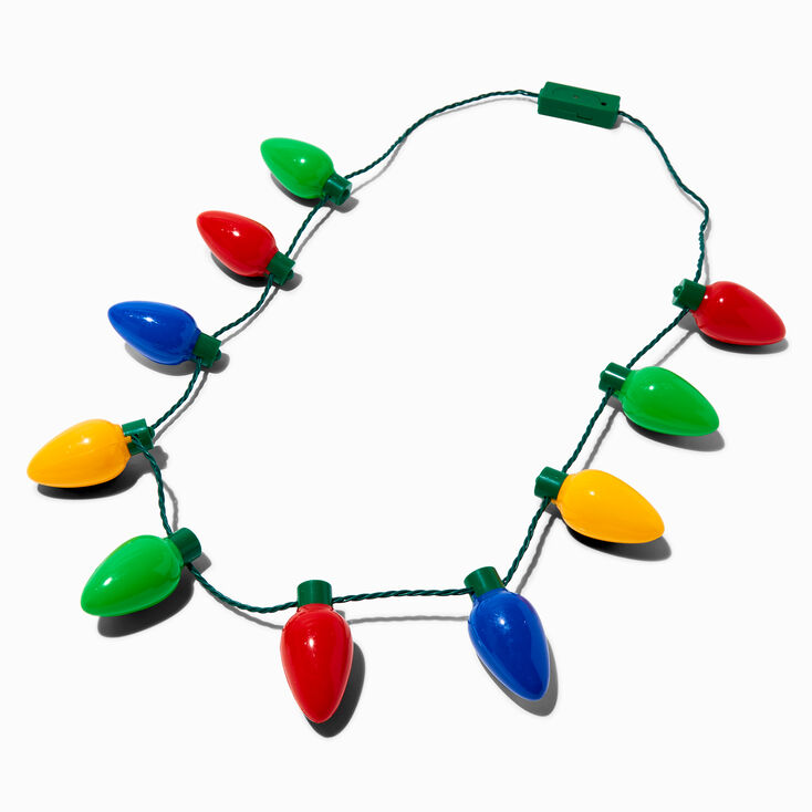Christmas Bulbs Light-Up Necklace | Claire's US
