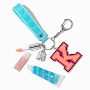 Initial Varsity Lip Gloss Keychain - K,