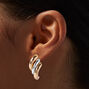 Boucles d&#39;oreilles grappes en m&eacute;taux mixtes,