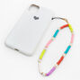 Rainbow Disc Pearl Phone Strap,