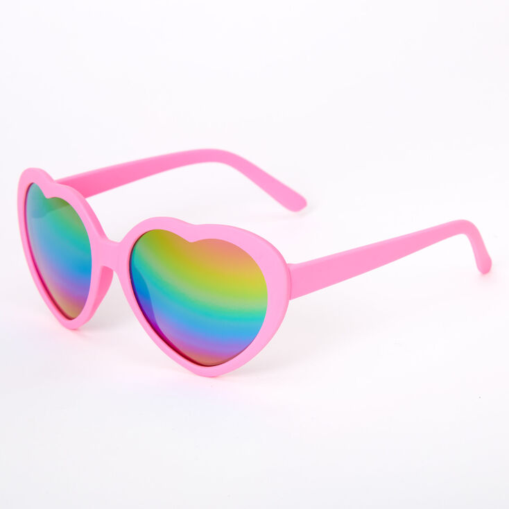 Claire's Lunettes de soleil cœur Claire's Club - Rose