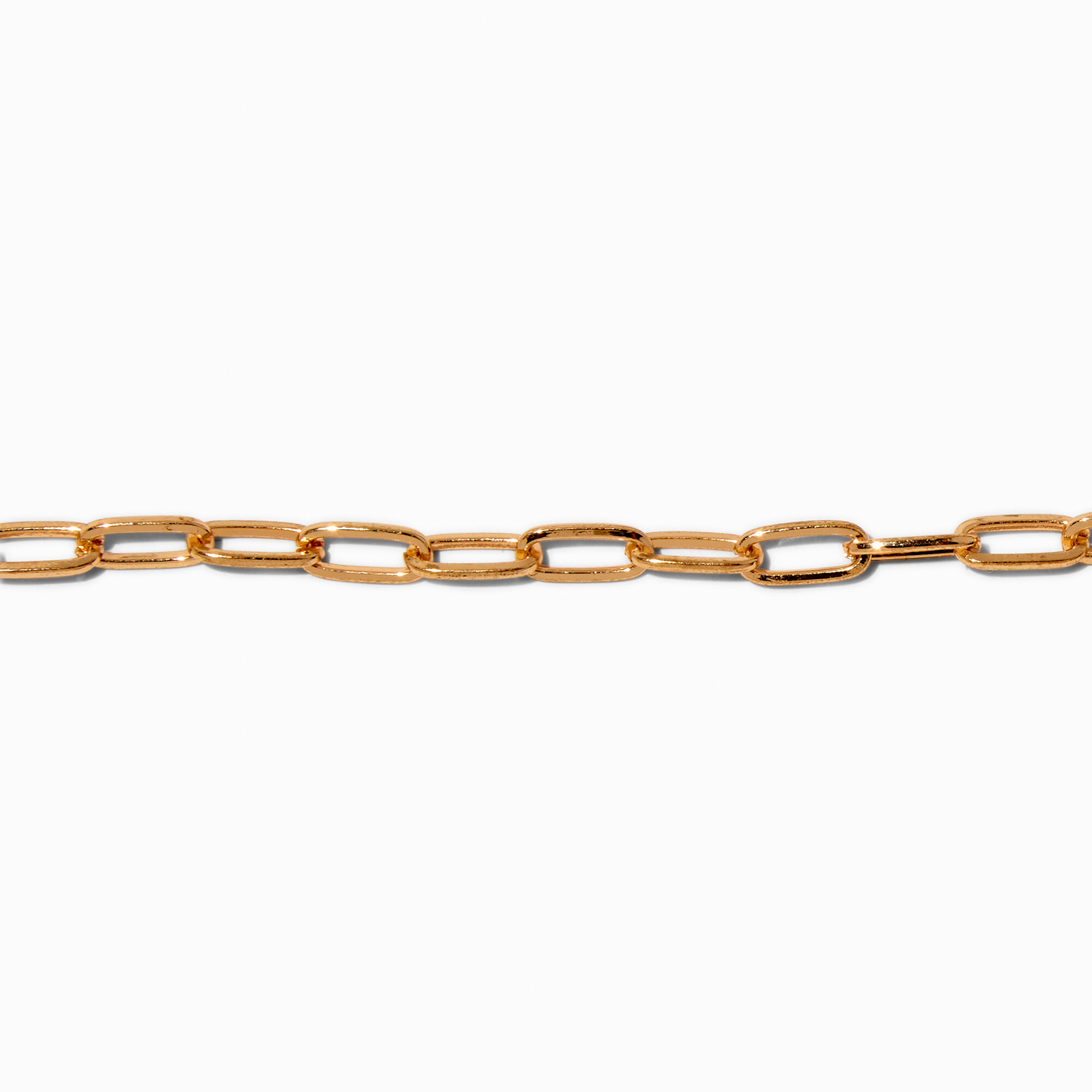 T H E M E x Claire's Gold-tone Paperclip Chain Bracelet,