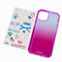 T H E M E x Claire&#39;s Ombr&eacute; Phone Case with Stickers - Fits iPhone&reg; 13/14/15,