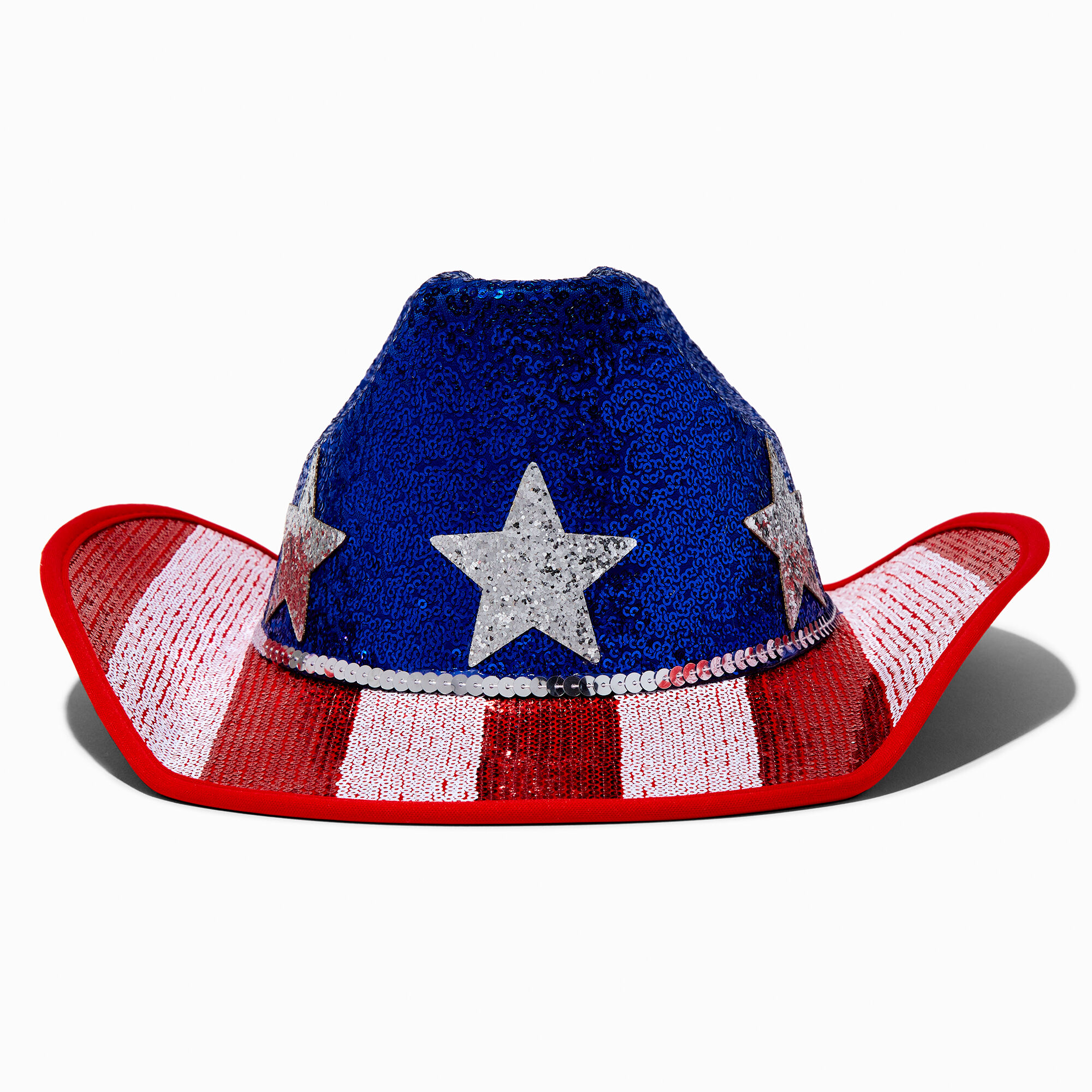 Stars & Stripes Sequin Cowboy Hat,