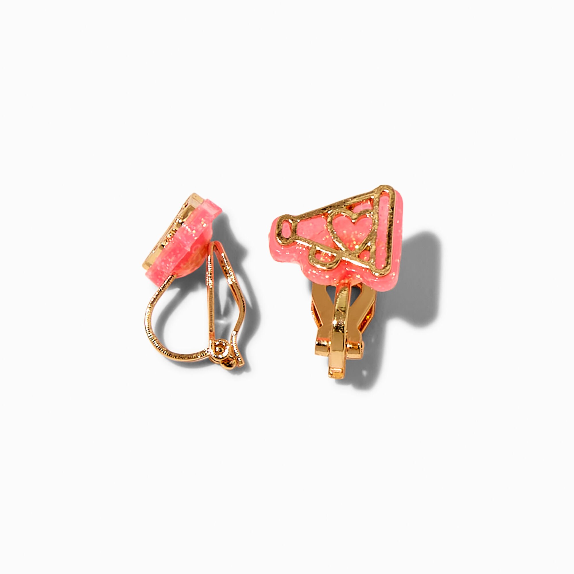 Cheerleader Megaphone Clip-On Stud Earrings,