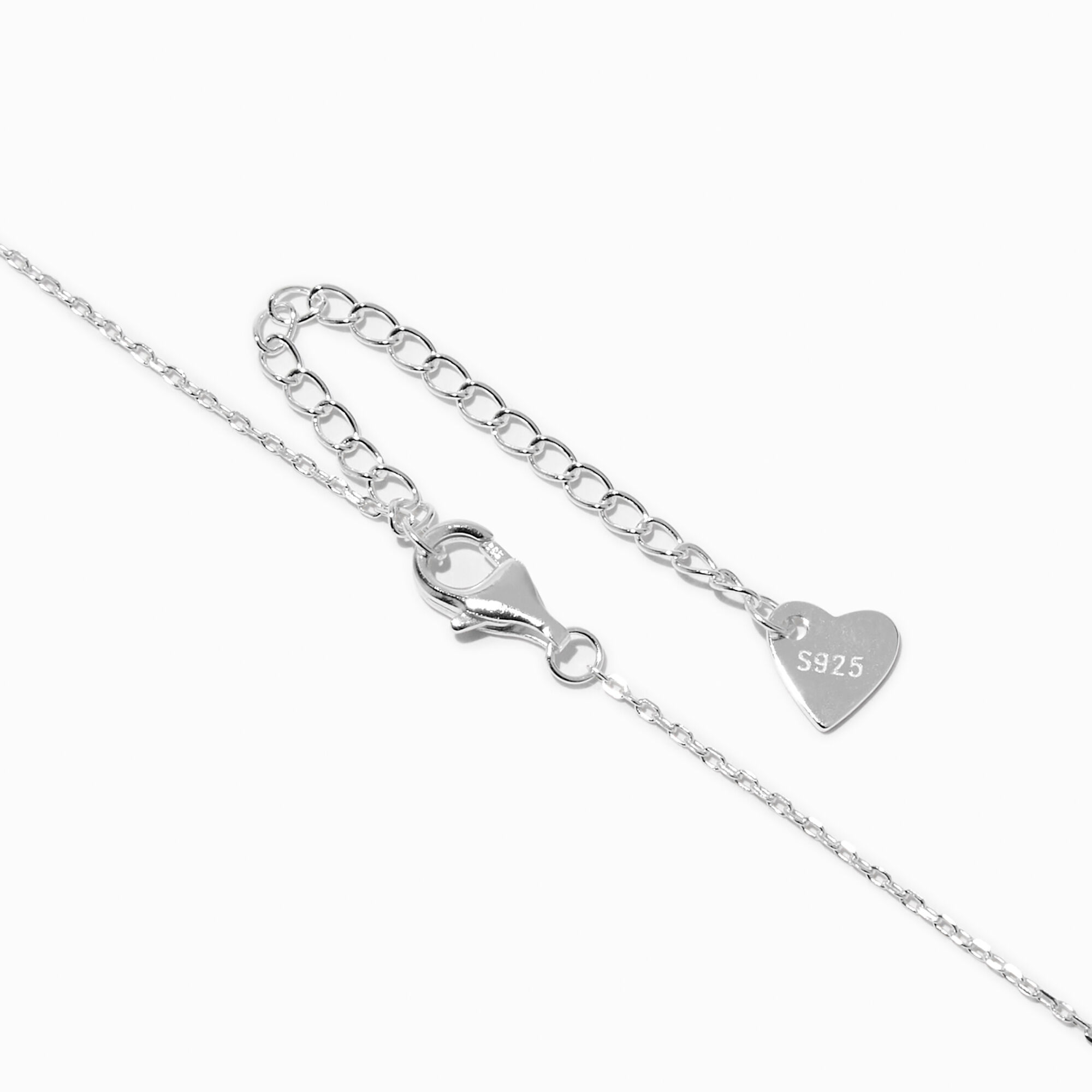 C LUXE by Claire s Sterling Silver Plated Cubic Zirconia Marquis