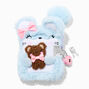 Claire&#39;s Club Blue Mouse With Bear Mini Plush Lock Diary,