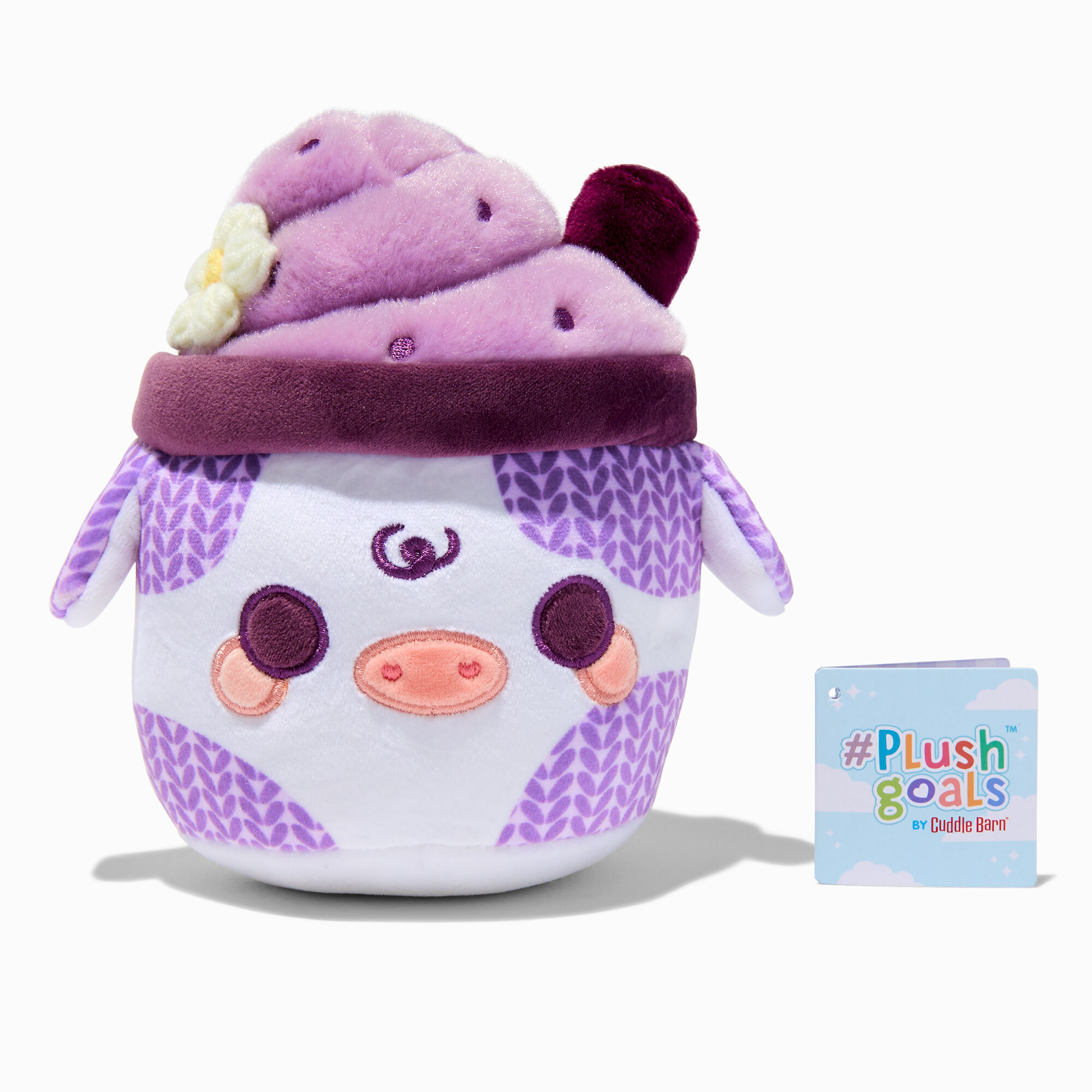 #Plush Goals by Cuddle Barn® 7'' Knit Daisy Mooshake Soft Toy,