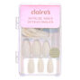 Faux ongles stiletto brillants - Blanc, lot de 24,