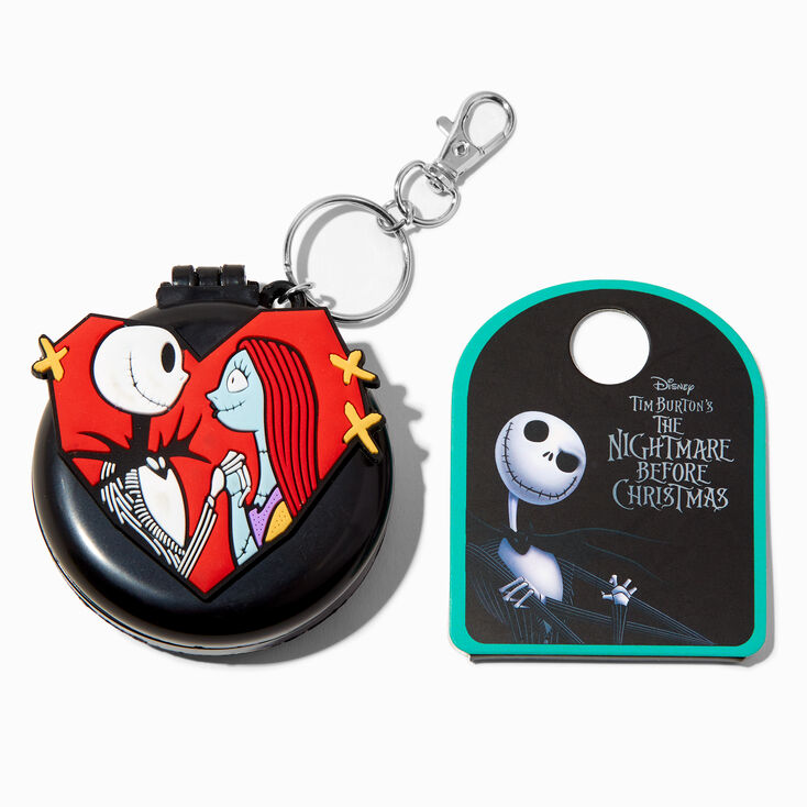 &copy;Disney Nightmare Before Christmas Jack &amp; Sally Pocket Hair Brush Keychain,
