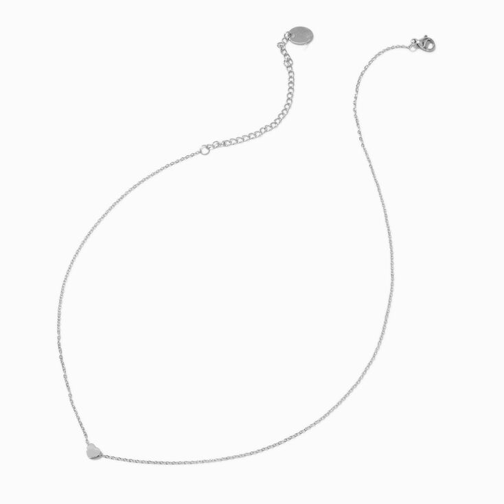 Gold-tone Stainless Steel Heart Pendant Necklace,