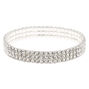 Silver Rhinestone Stretch Bracelet,