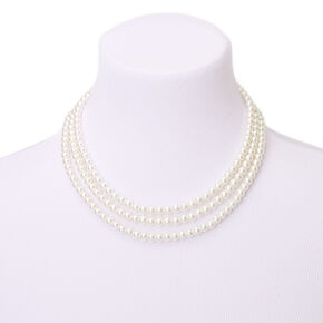 Pearl Multi Strand Necklace,