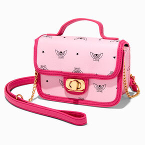 Love Angel Wings Pink Crossbody Bag,