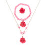 Claire&#39;s Club Rose Jewellery Set - Pink, 3 Pack,