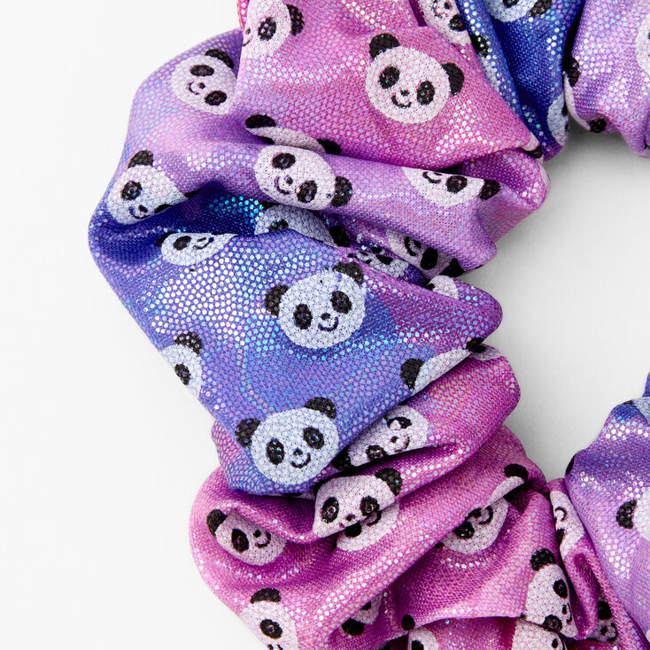 Medium Anodized Panda Hair Scrunchie - Purple,