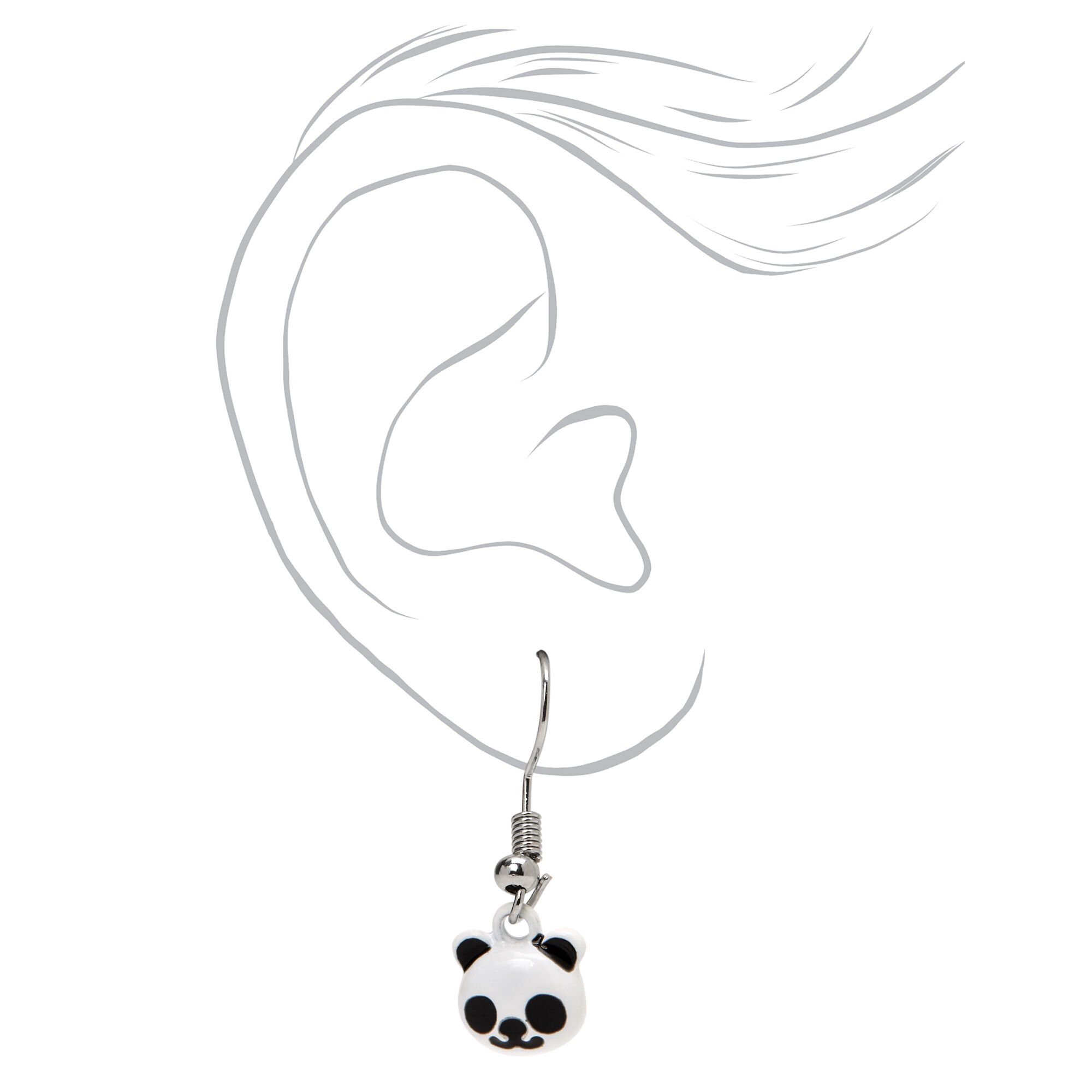 Panda Bear Mixed Earring Set - 3 Pack,