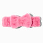 Hot Pink Furry Makeup Bow Headwrap,