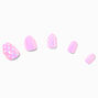 Pink Polka Dot Stiletto Press On Vegan Faux Nail Set &#40;24 Pack&#41;,