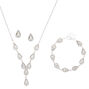 Silver Teardrop Jewellery Set - 3 Pack,