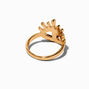 Gold-tone Pav&eacute; Evil Eye Ring ,