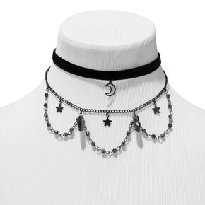 Mystical Moon &amp; Stars Choker Necklaces &#40;2 Pack&#41;,