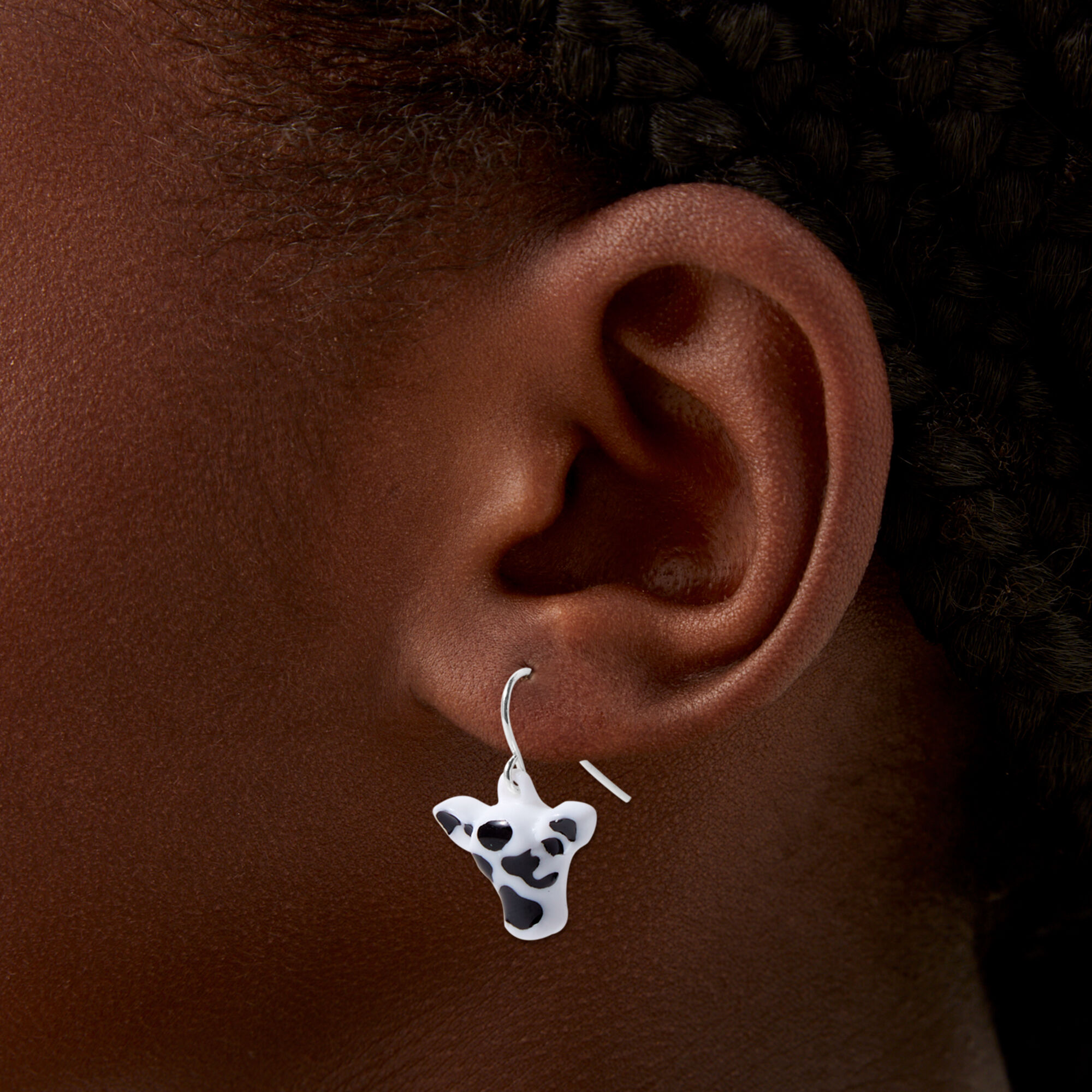 Cow earrings clearance claire's
