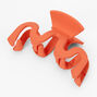 Medium Squiggle Hair Claw - Orange,