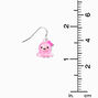 Pink Glitter Octopus 0.5&quot; Drop Earrings ,