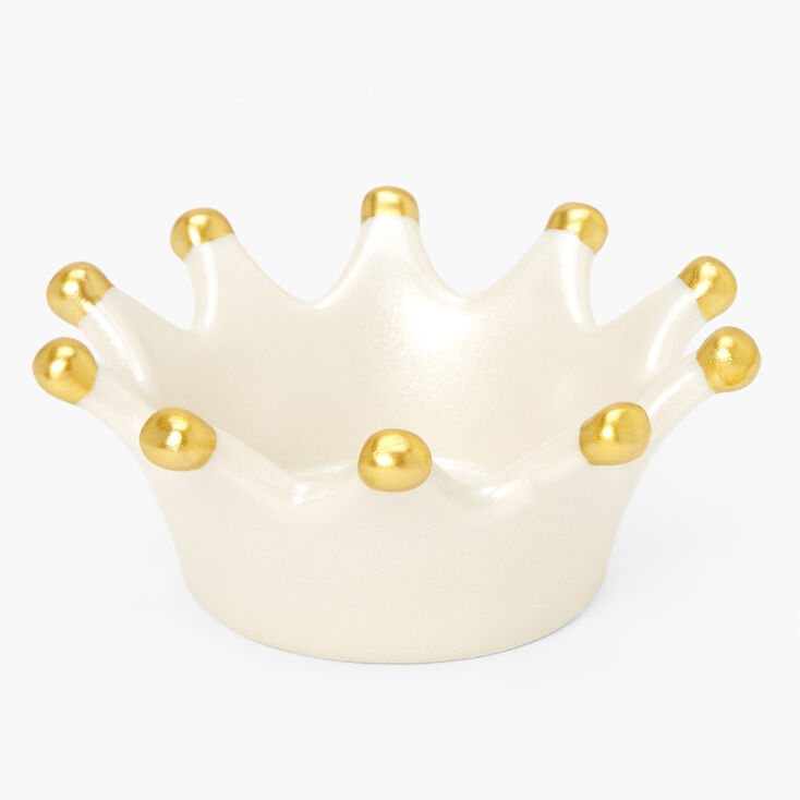 Crown Initial Jewelry Holder Tray - K,