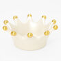 Crown Initial Jewelry Holder Tray - K,