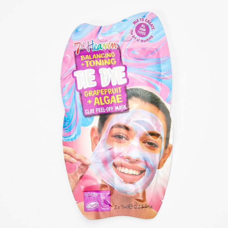 7th Heaven Tie Dye Grapefruit + Algae Clay Peel Off Face Mask,